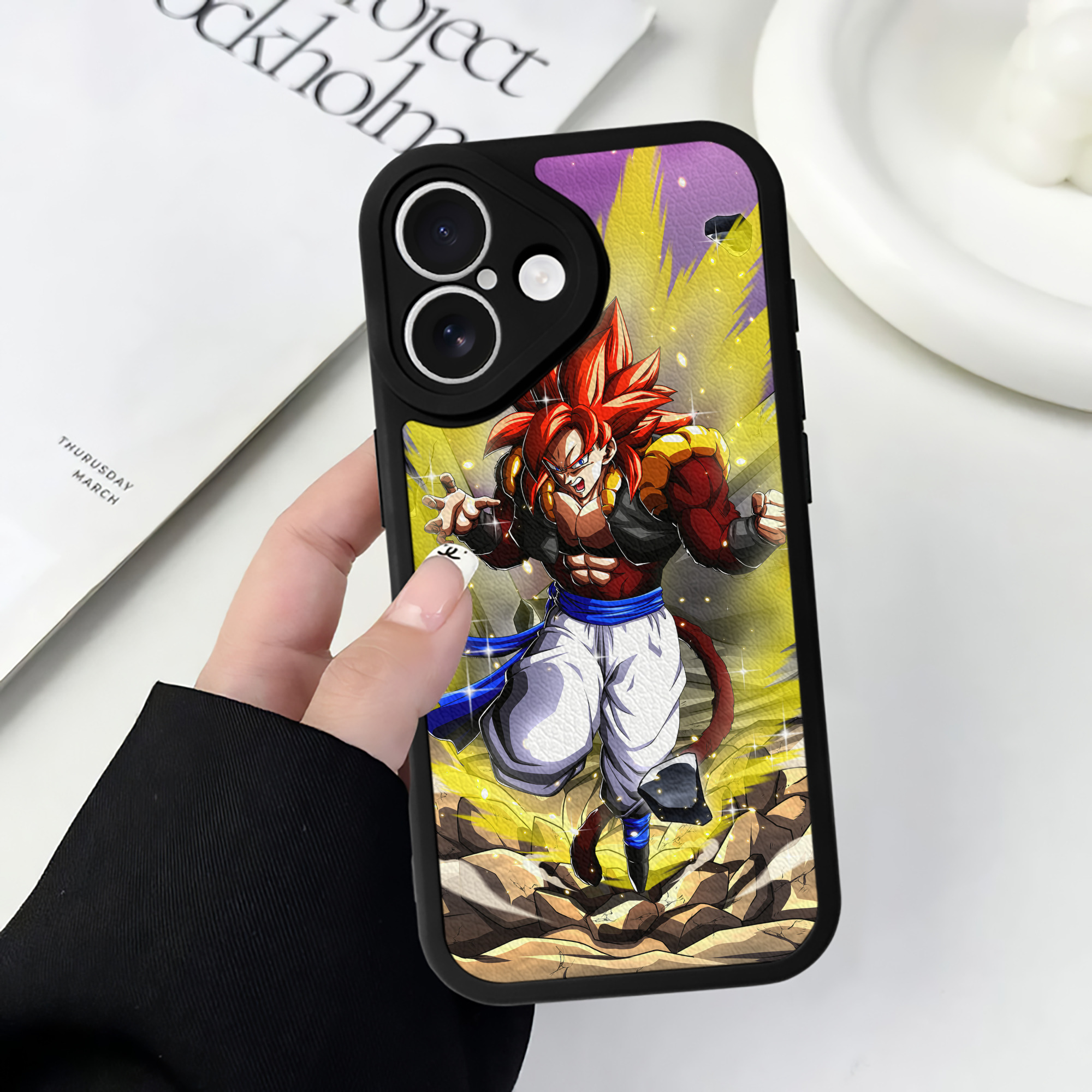 （画像用） ドラゴンボール DRAGON BALL 【iPhone 16シリーズ対応】シリコンスマホケース（レザー調） 材質：シリコン